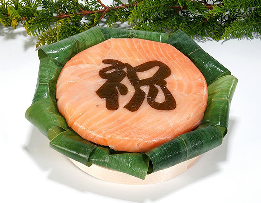 ギフトBOX　祝ます寿司と昆布〆3種棒寿司のセット（送料込み）
