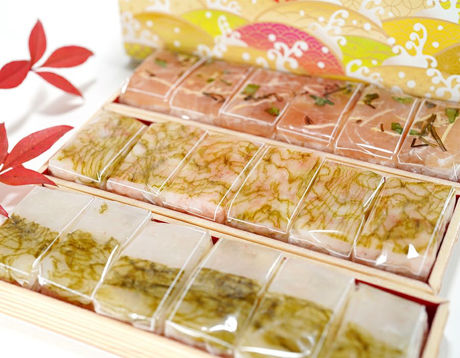 昆布〆3種押し寿司の18個セット（送料込み）